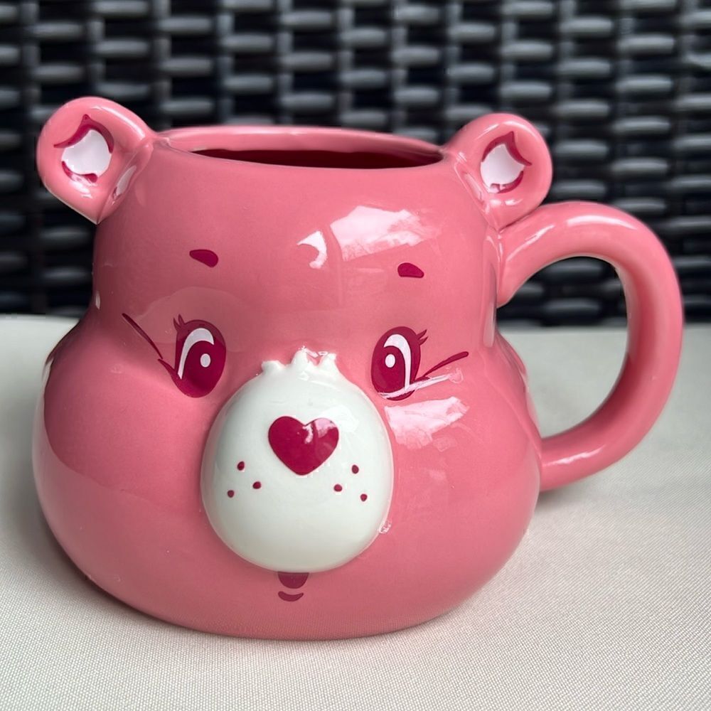 Care Bears Pink Cheer Bear 3D Sculpted Ceramic Mug